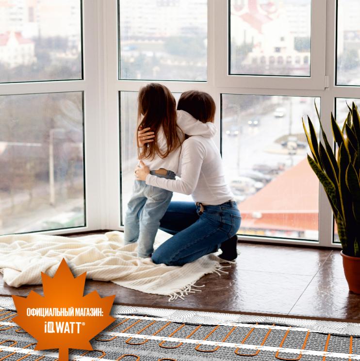 Тонкий самоклеящийся греющий мат IQ FLOOR MAT PRO 200 Вт/м.кв. - 9,0 м²